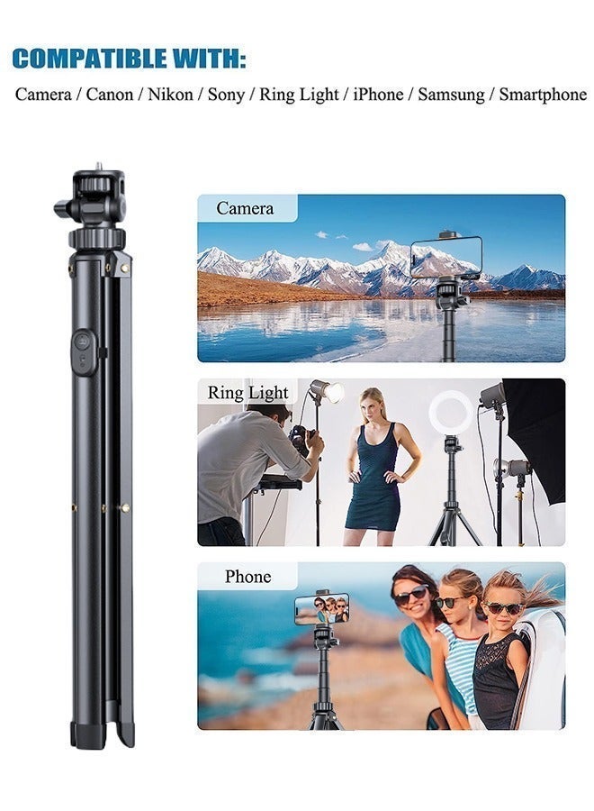 0TO1 TECH Selfie Stick Tripod, Wireless Remote Control, Integrated Foldable Mobile Phone Tripod, 360° Rotatable Mobile Phone Stand, Suitable for All Mobile Phones (180CM) - Image 5